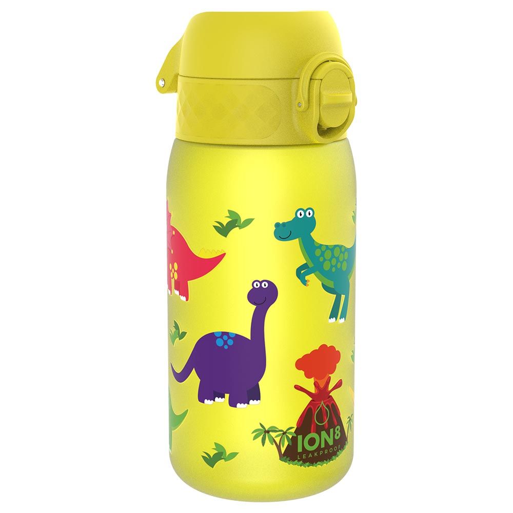 Ion8 Kid's One Touch 2.0 On-The-Go Printed Water Bottle - Leakproof and BPA-Free Water Bottle - Fits Car Cup Holders and Kid's B