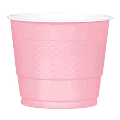 Amscan Big Party Pack Bright Plastic Cups 9 oz Pink