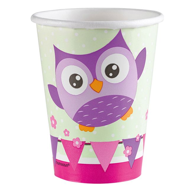 Amscan bb68015106 Purple 9oz. Paper Cups (20 Pack)