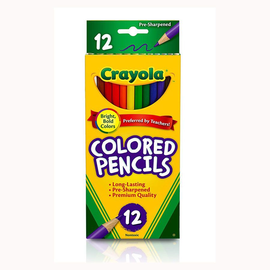 Crayola 12 White and 12 Colour Anti Dust Chalk - Quality you can