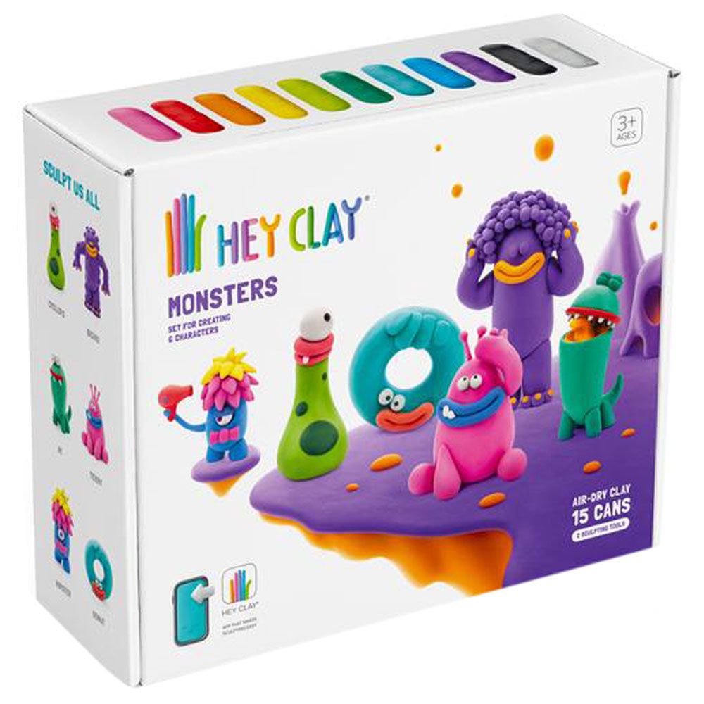 Buy Hey Clay 3-Piece DIY Worm Air Dry Clay Kit Online