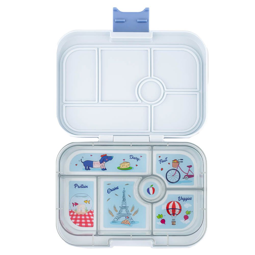 Bento box PANINO 4 surf blue / polar bear, 750 ml, Yumbox 