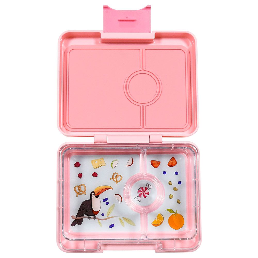 Yumbox Snack 3 Compartment Bento Box Roar Red with Polar Bear 1 Pack