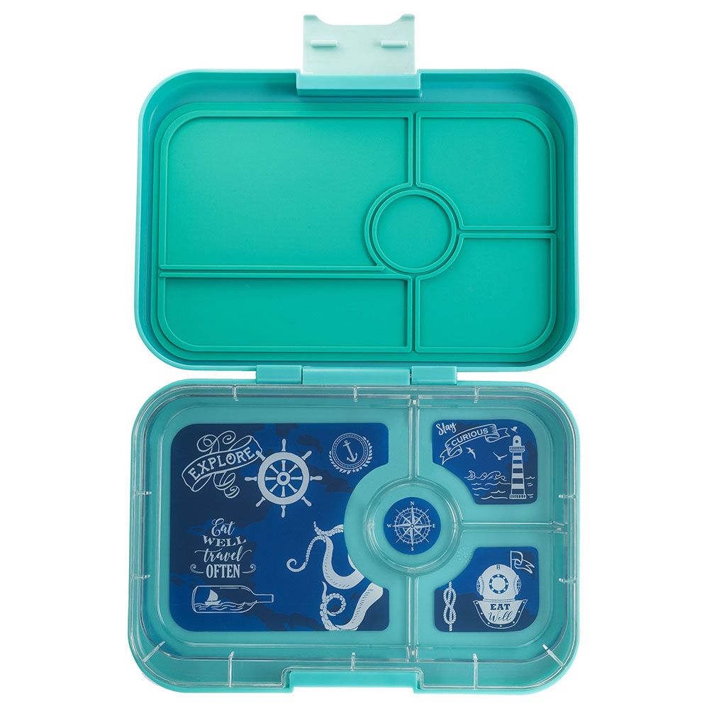 Yumbox Surf Blue Race Cars 6 Compartment Bento Box