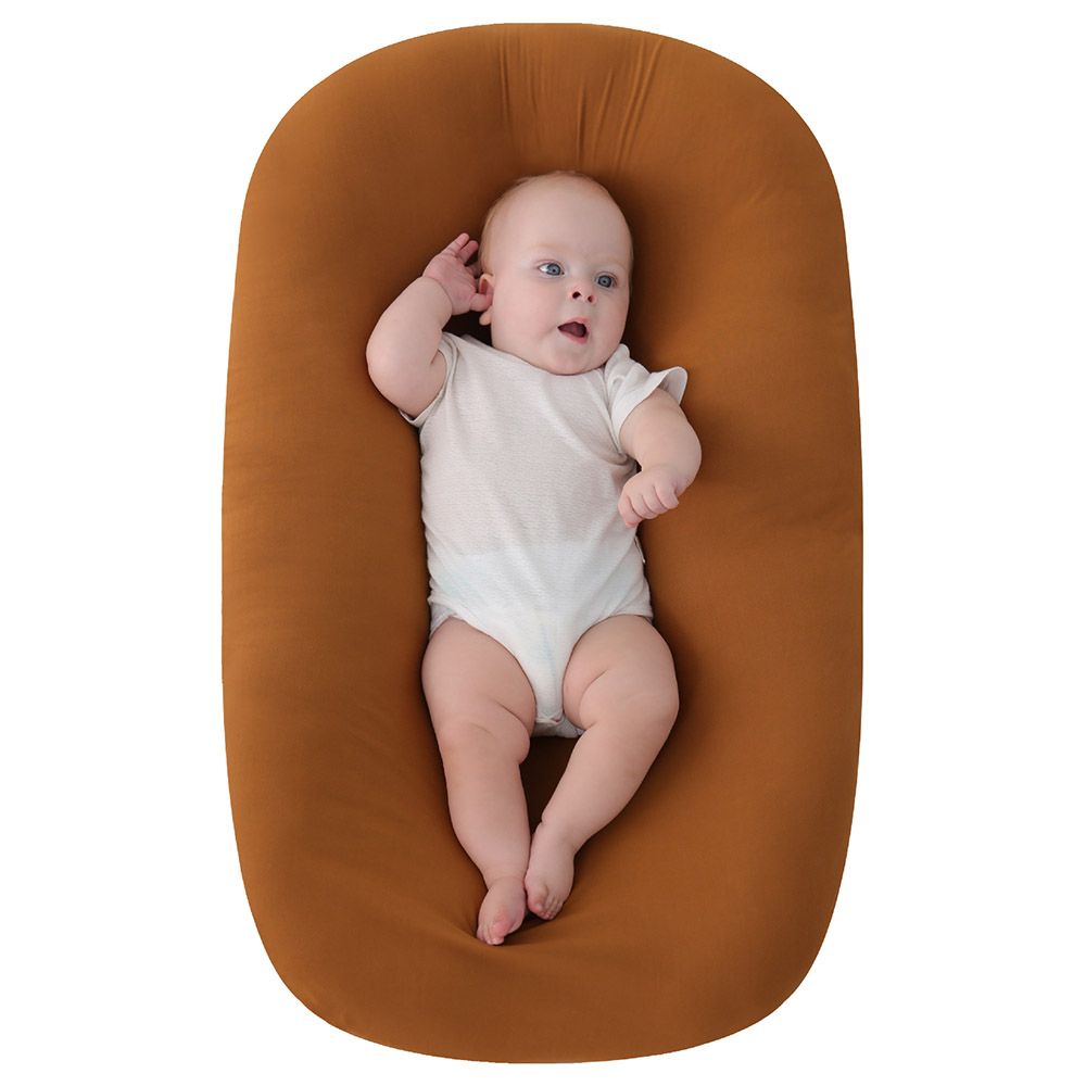 Protège-pieds pour porte-bébé Snoozebaby Warm Brown - 80x42 cm