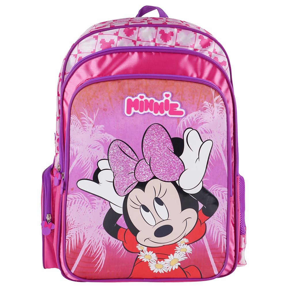 Disney Minnie Mouse 16 Large School Backpack Bundle with Lunch Bag and  Water Bottle | Minnie Mouse Backpack for Girls | Minnie Mouse Pink Backpack