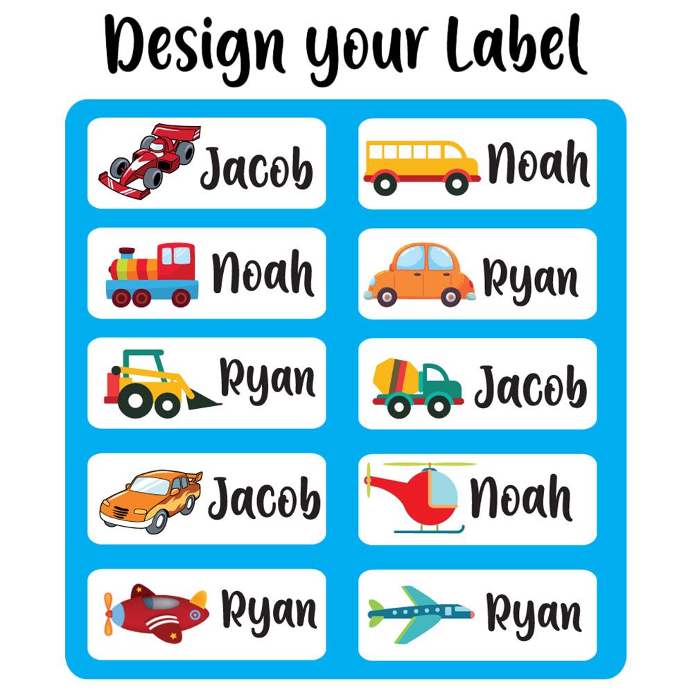 Kids Labels For School Waterproof Name Stickers School Labels Random Style  Children School Name Tags For School Nursery Center - AliExpress