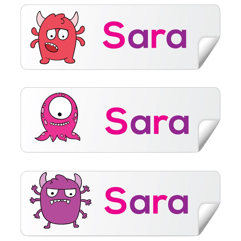 Monsters Daycare Labels