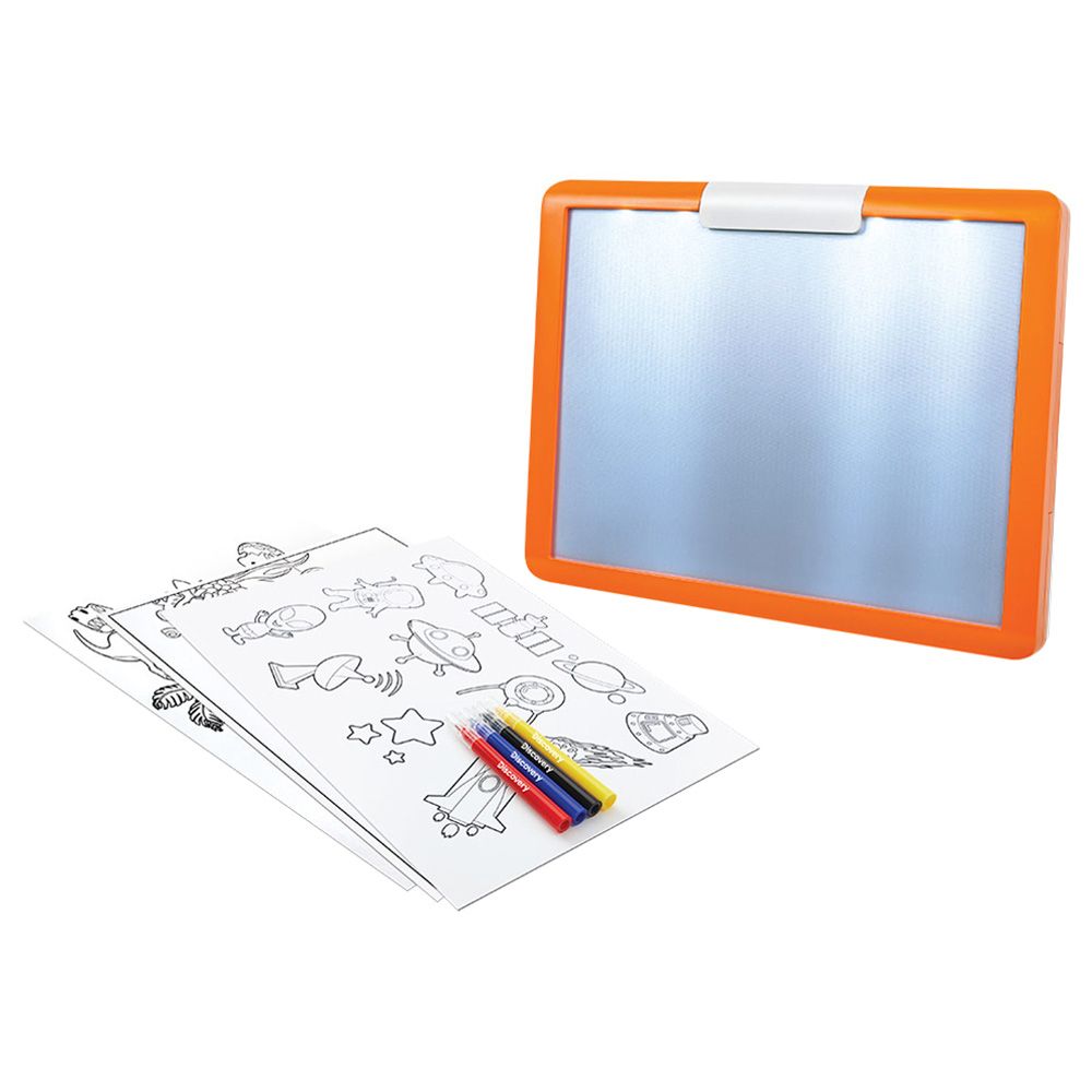 Discovery Kids LED Illuminated Tracing Tablet, 34 Piece Set with