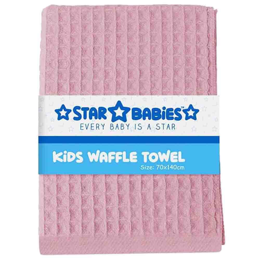 Star Babies - Waffle Towel - 70 x 140cm - Pink