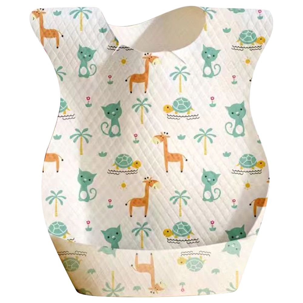 Star Babies - Disposable Bibs - Pack Of 8 - Giraffe Print