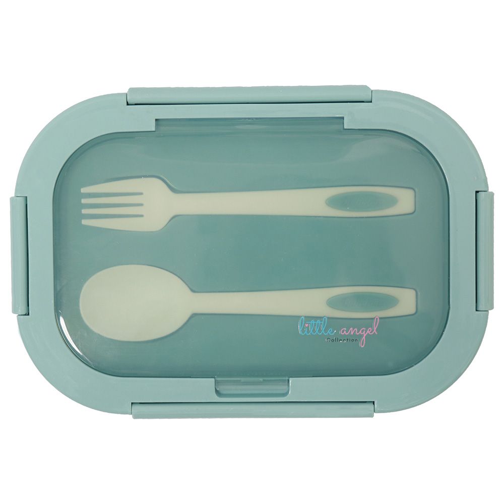 Little Angel - Kid's Lunch Box 2 Layered With Cutlery - Sky Blue