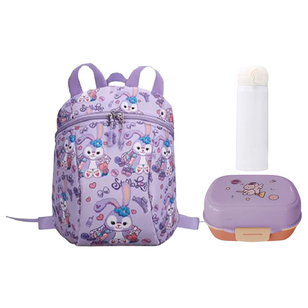 Star Babies - Water Bottle 300ml, Lunch Box & Lunch Bag - Lavender