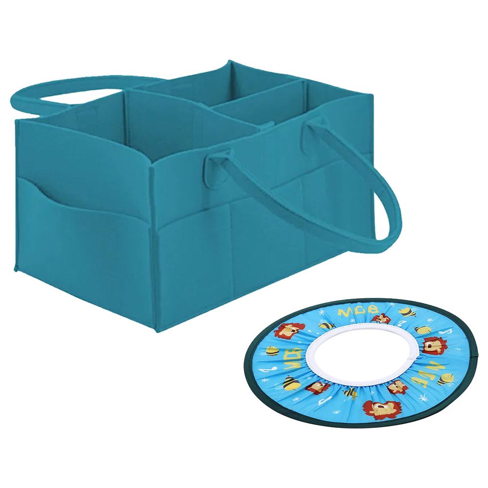 Star Babies - Regular Diaper Caddy Organizer w/ Shower Cap - Blue