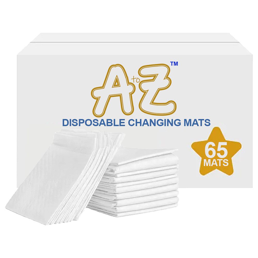 A To Z - Disposable Changing Mat - L - 45 X 60 cm - 6pcs5 - White