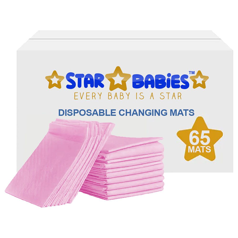 Star Babies - Disposable Changing Mat - L - 45 X 60 cm - 6pcs5 - Pink