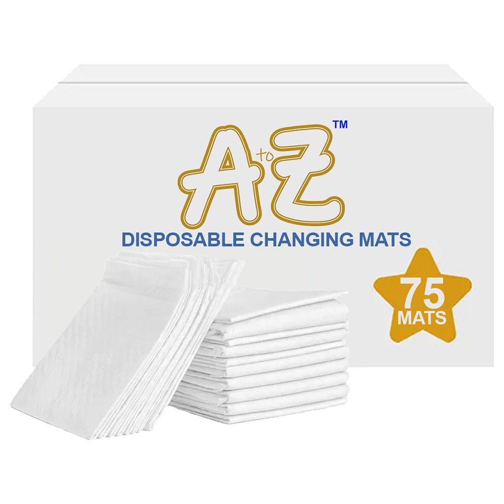 A To Z - Disposable Changing Mat - L - 45 X 60 cm - 75pcs - White