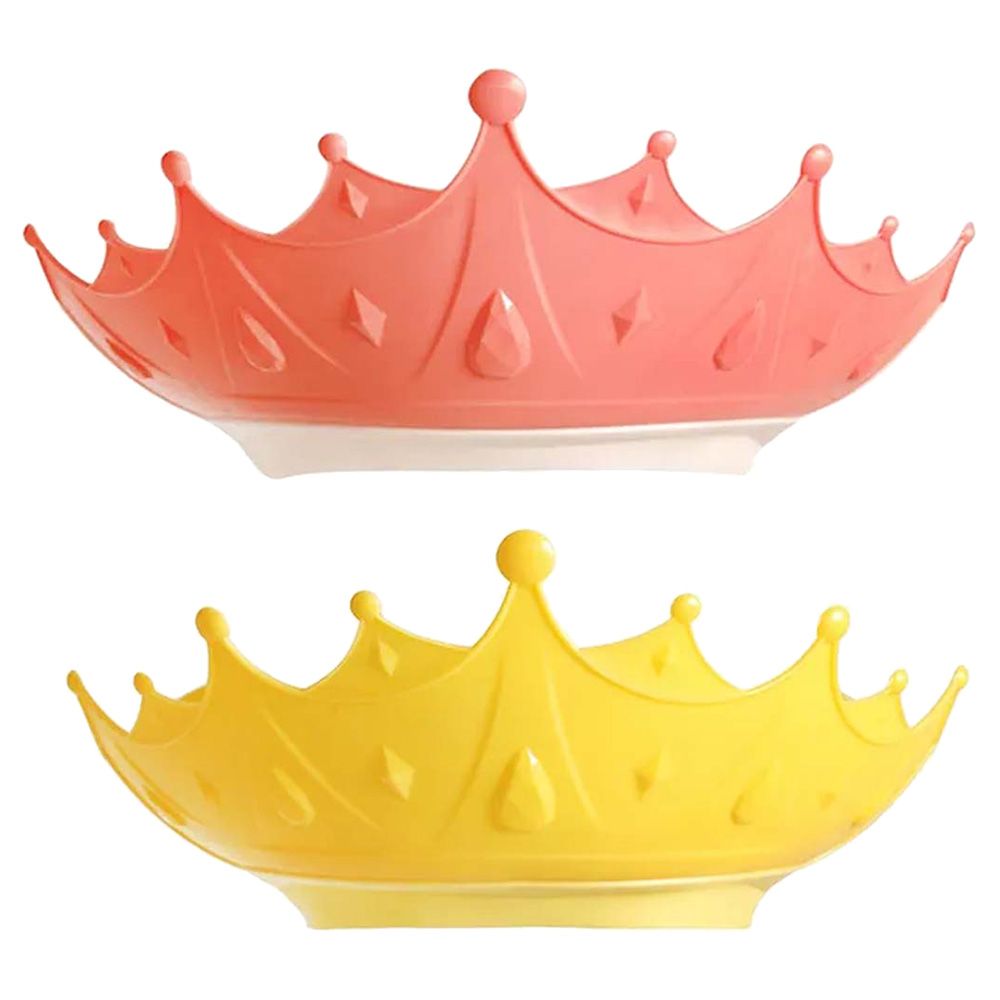 Star Babies - Adjustable Crown Kids Shower Cap - Pink/Yellow