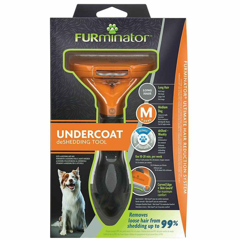 Furminator - Dog Undercoat Long Hair 12 YA Medium - Orange