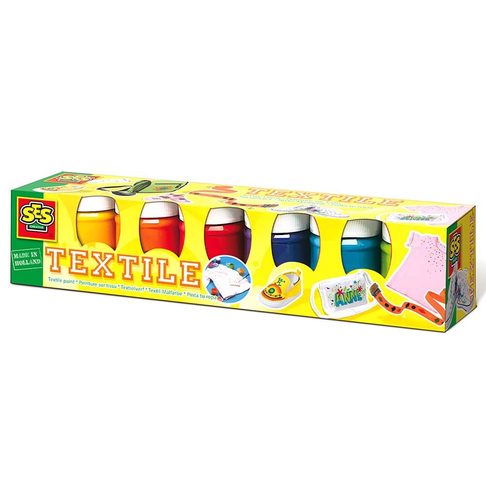 SES Creative - Children's Set Of Six Textile Paints