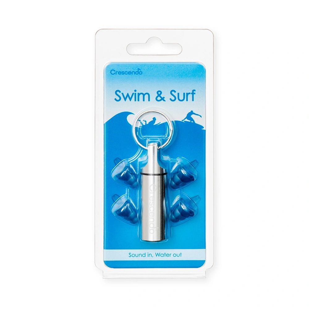 Crescendo - Swim & Surf Sound In Water Out Ear Plugs - 3 Pcs