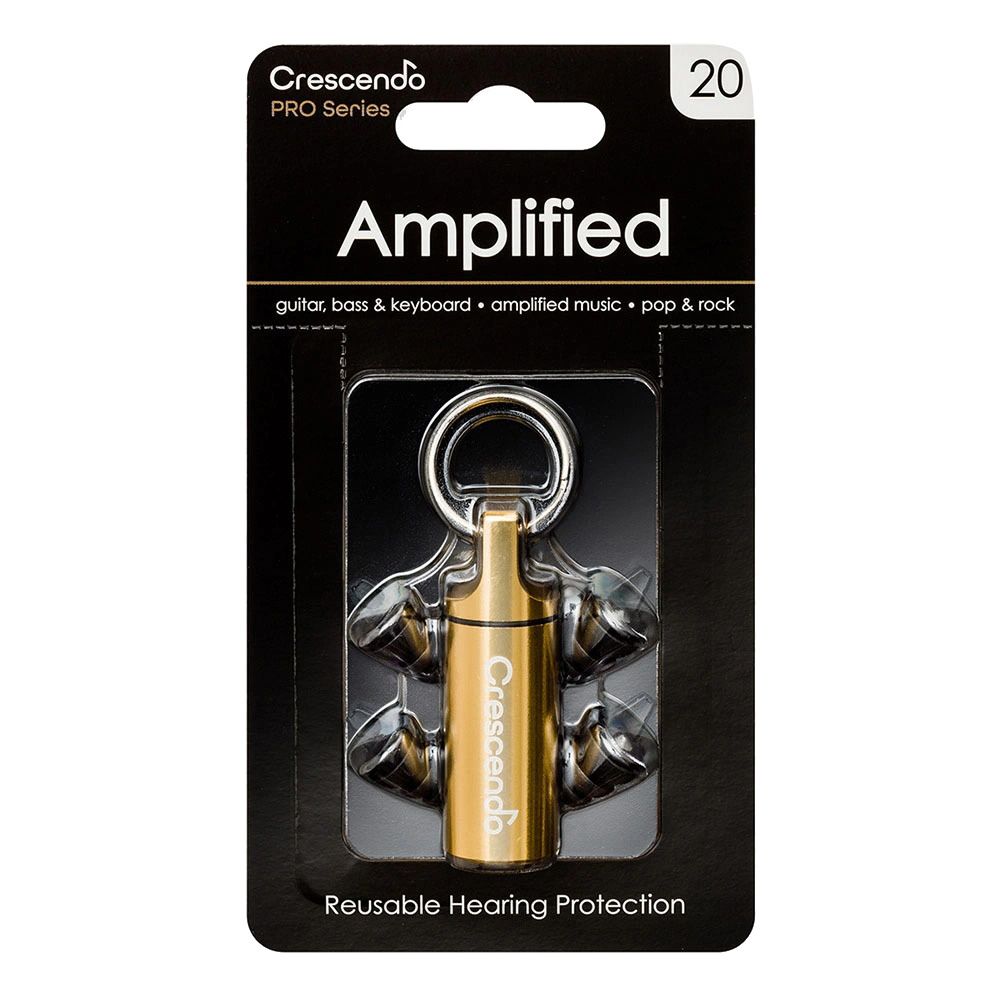 Crescendo - PRO Amplified 20 Resuable Ear Plugs - 3 Pcs