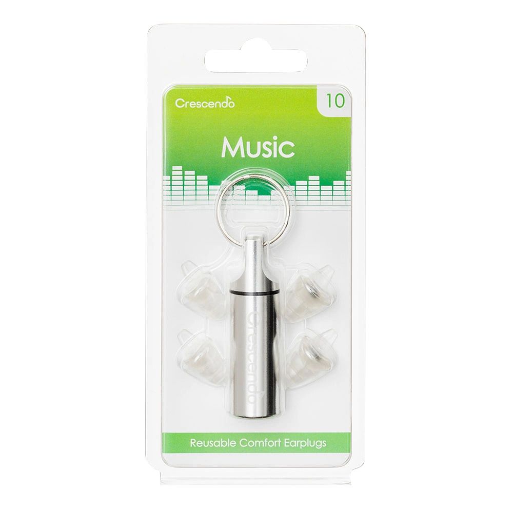 Crescendo - Music 10 Resuable Comfort Ear Plugs - 3 Pcs