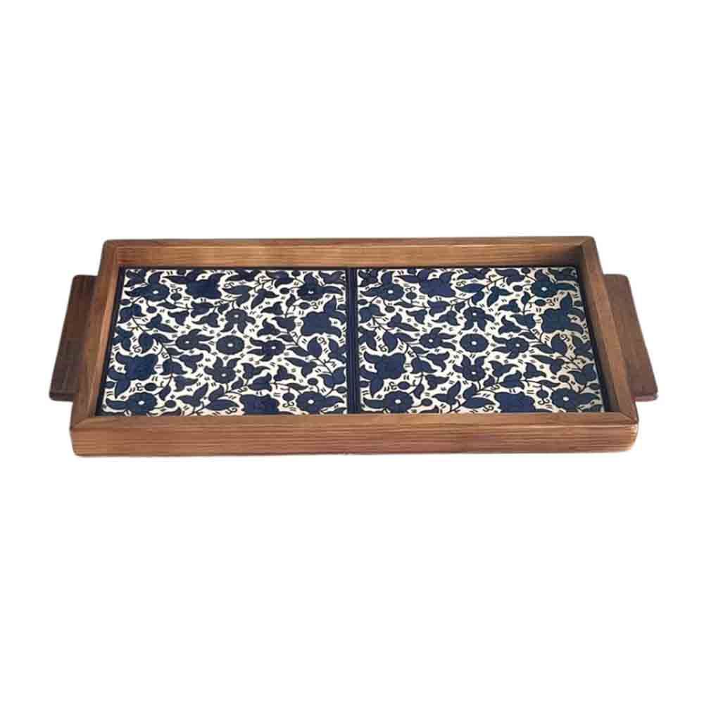 Fyrouzi - Handmade Ceramic Serving Wooden Tray