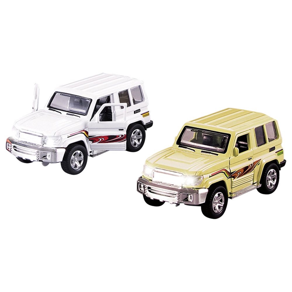 Stem - 1:32 Toyota Jeep Alloy Car With Light Music - 1pc - Color May Vary