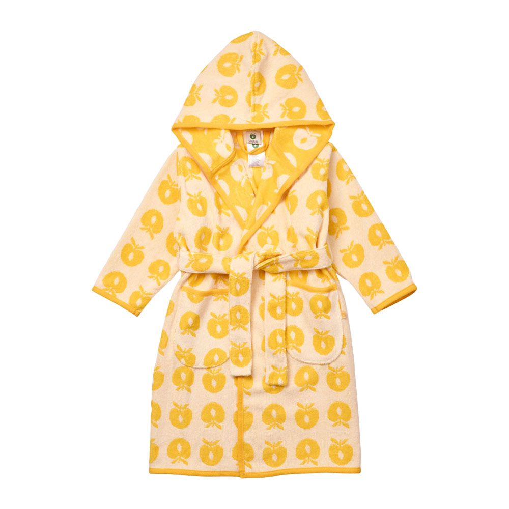 Smafolk - Apples Print Bathrobe - Yellow