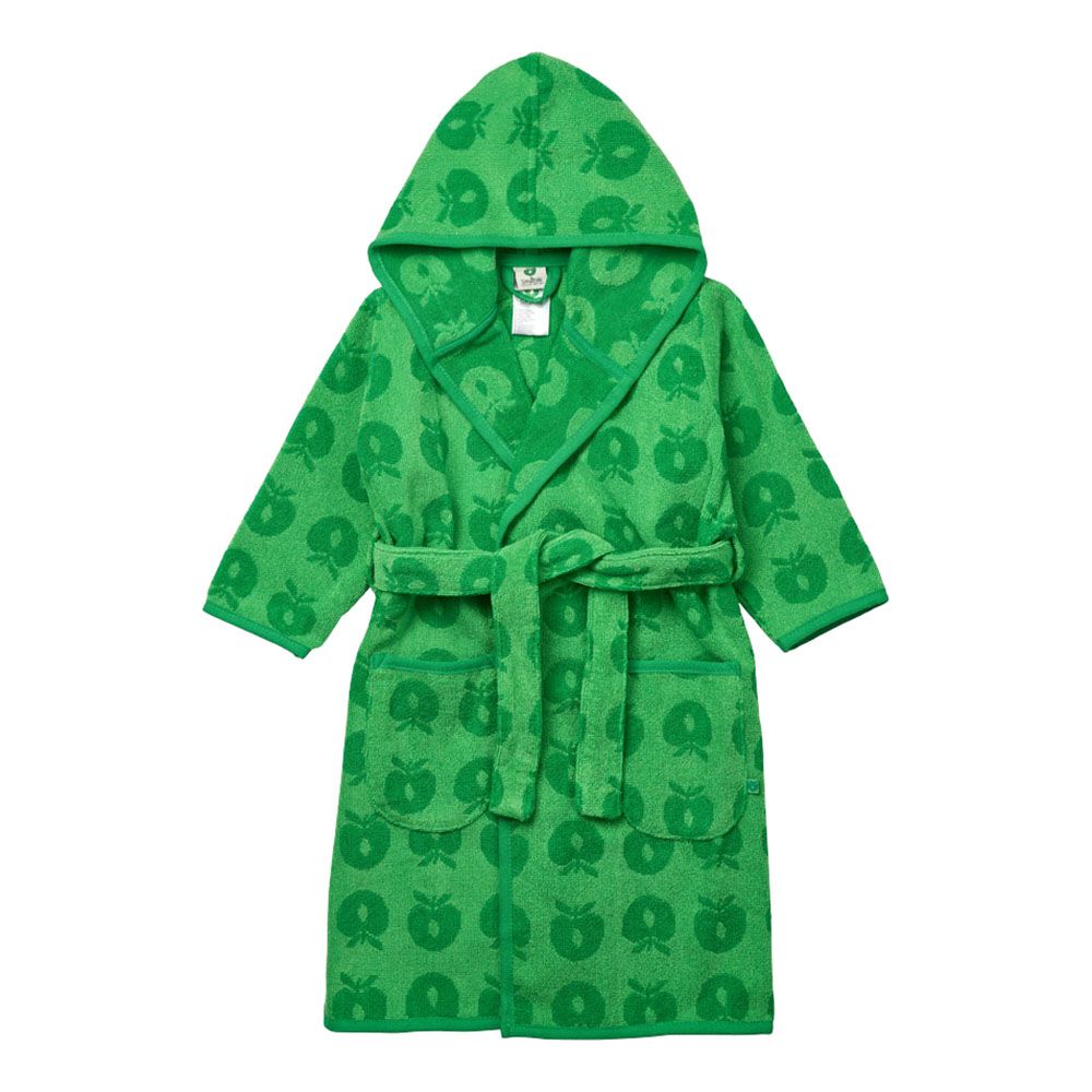 Smafolk - Apples Print Bathrobe - Green