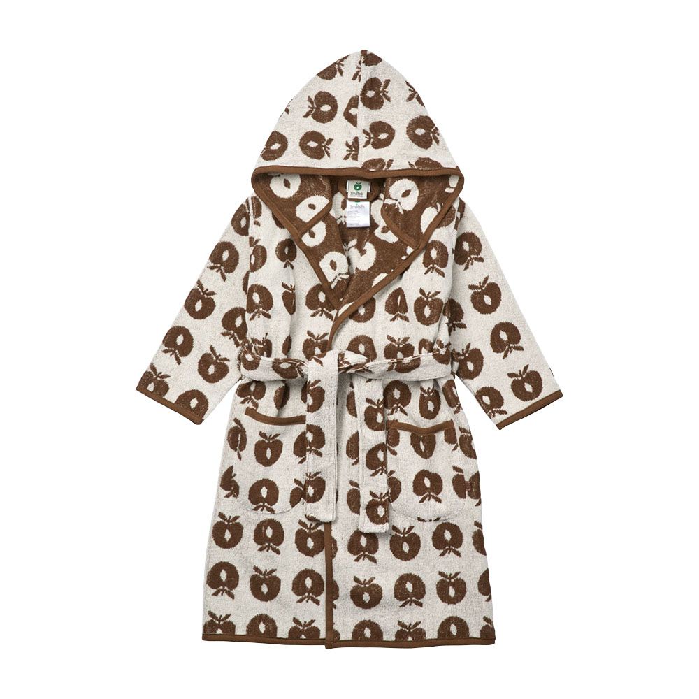 Smafolk - Apples Print Bathrobe - Brown