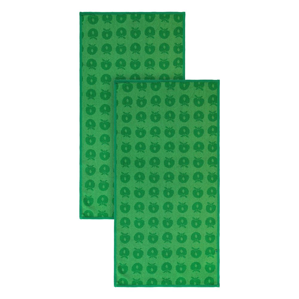 Smafolk - Apples Print Towel - Pack of 2 - Green