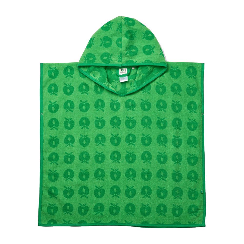 Smafolk - Apples Print Poncho Towel - Green