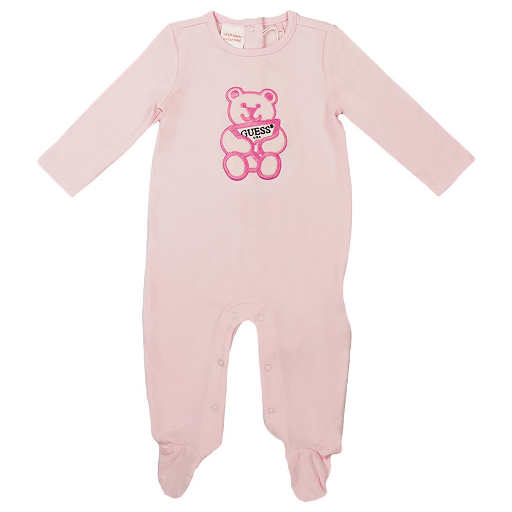 Guess - Stretch Jersey Sleepsuit - Ballet Pink