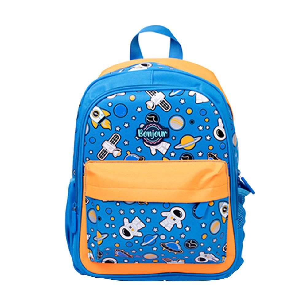 Bonjour - Mini Backpack - Blue Spaceman - 14 inches