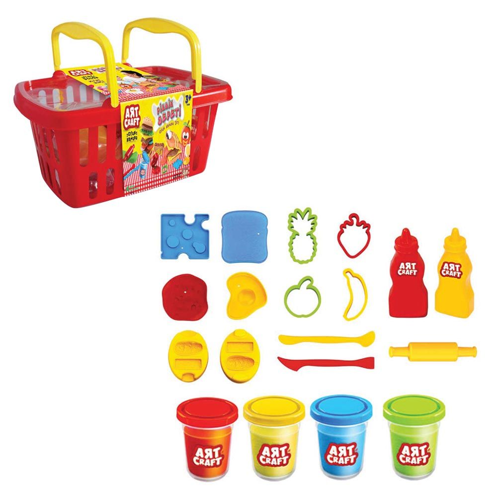 Dede - Art Craft Picnic Basket Dough Set