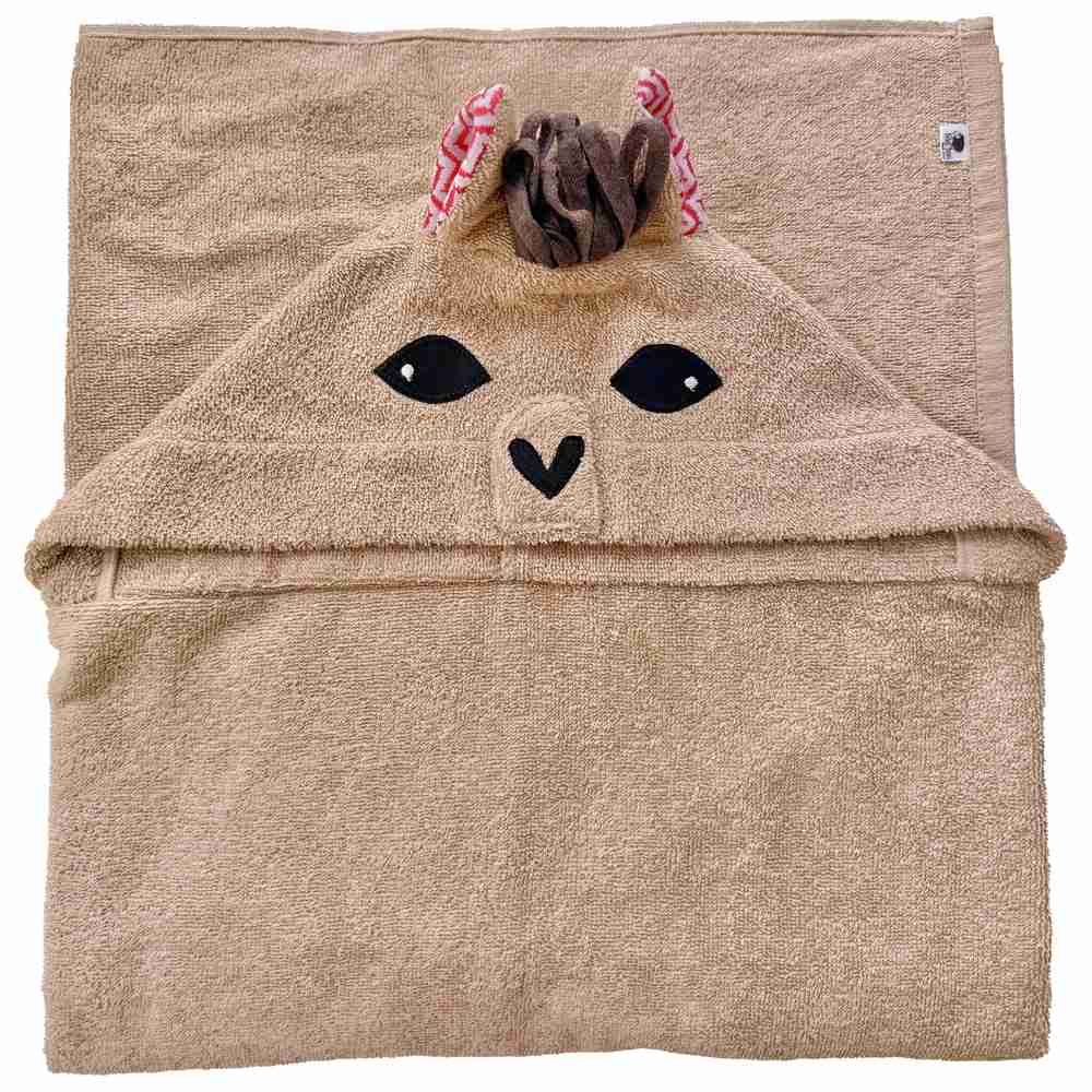 Baa Baa Black Sheep - Camel Hooded Beach Towel - Brown