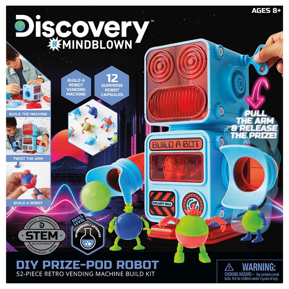 Discovery - Mindblown Stem Diy Prize - Pod Robot Kit - 52pcs