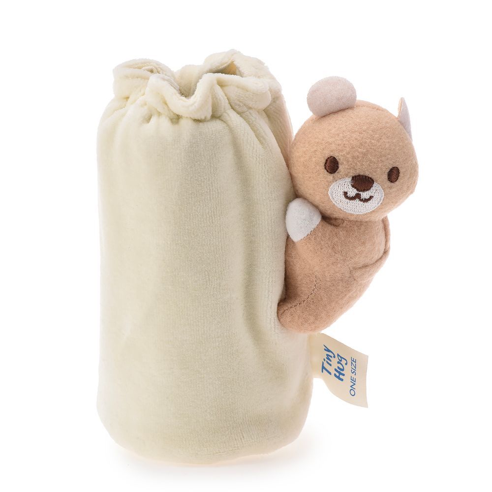 Tiny Hug - Newborn Baby Soft Bottle Cover - Ivory