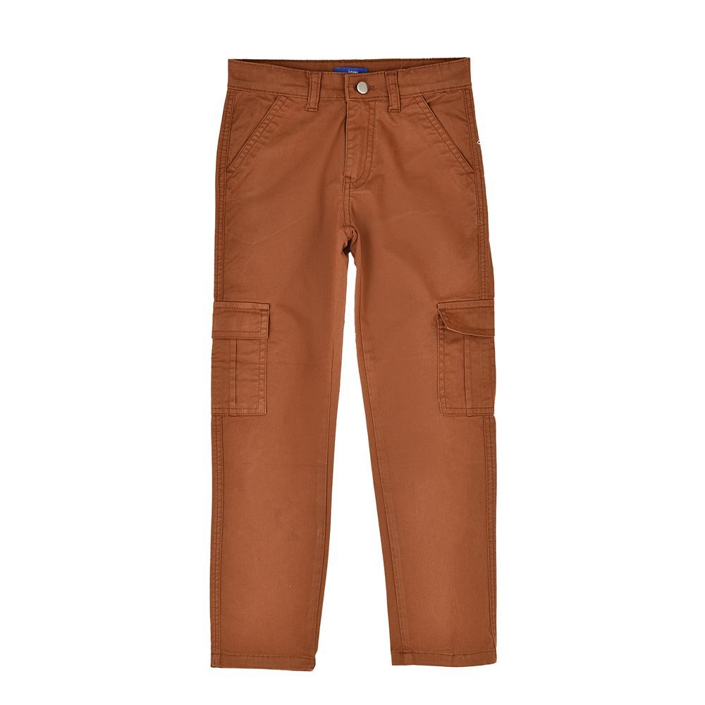 Jam - Boys' Cargo Pants With Side Pockets - Brown