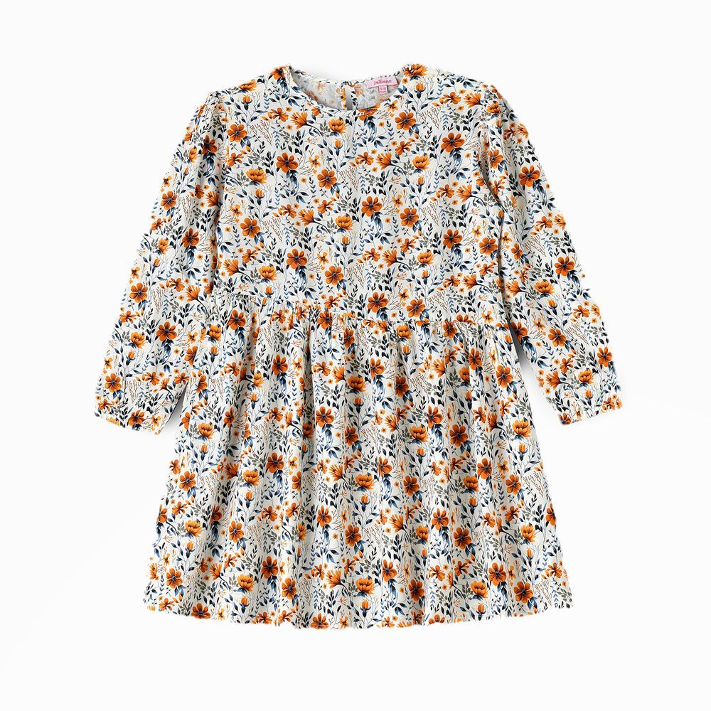 Jelliene - Flowy Fun Girls' Woven Twirl Dress