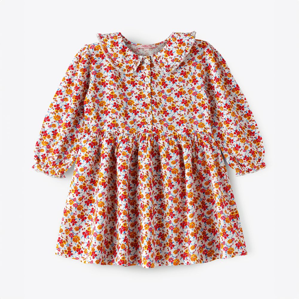 Jelliene - Twirling Through Summer Girls' Floral Sundress