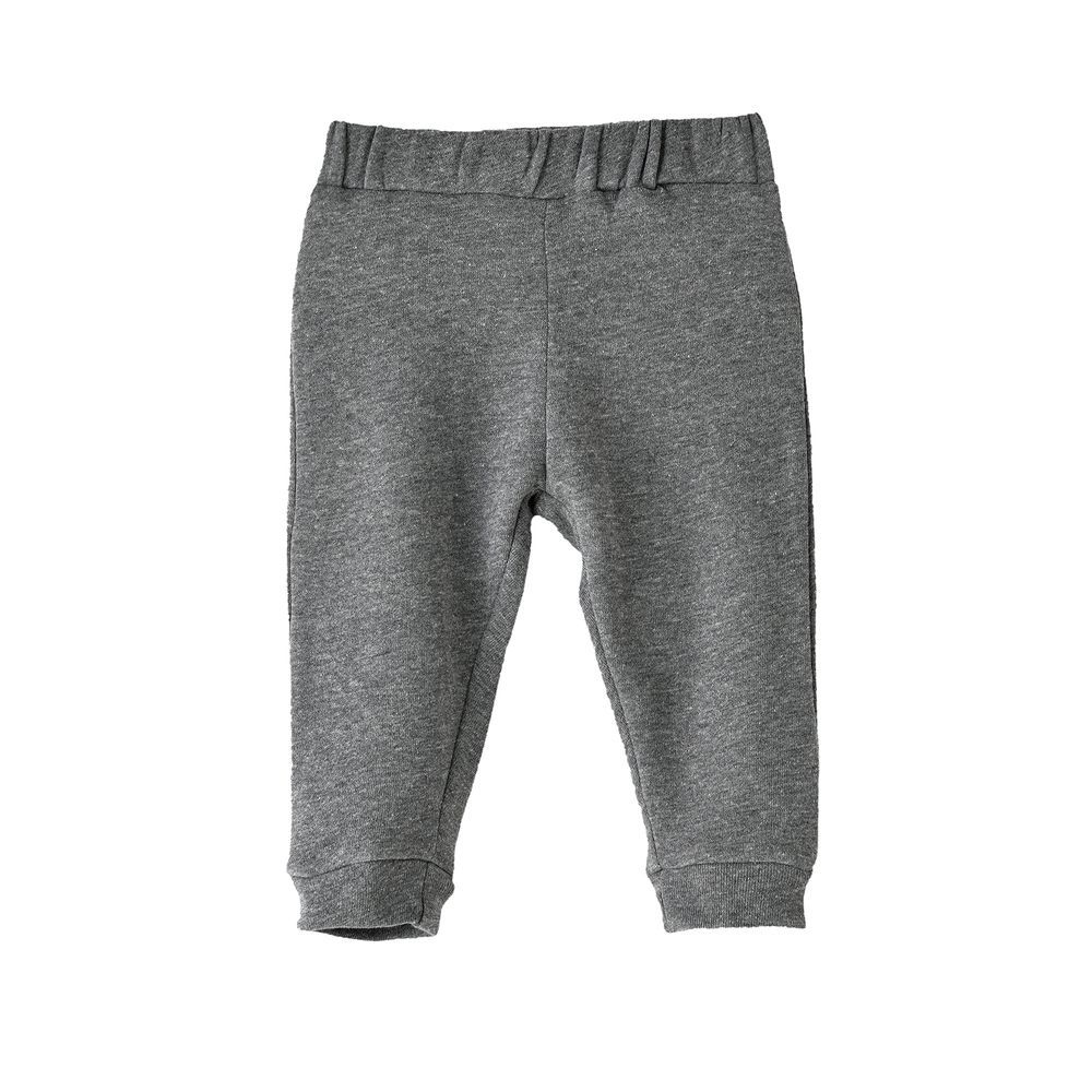 Jam - Boys' Solid Grey Elastic Waist Joggers - Dark Gray