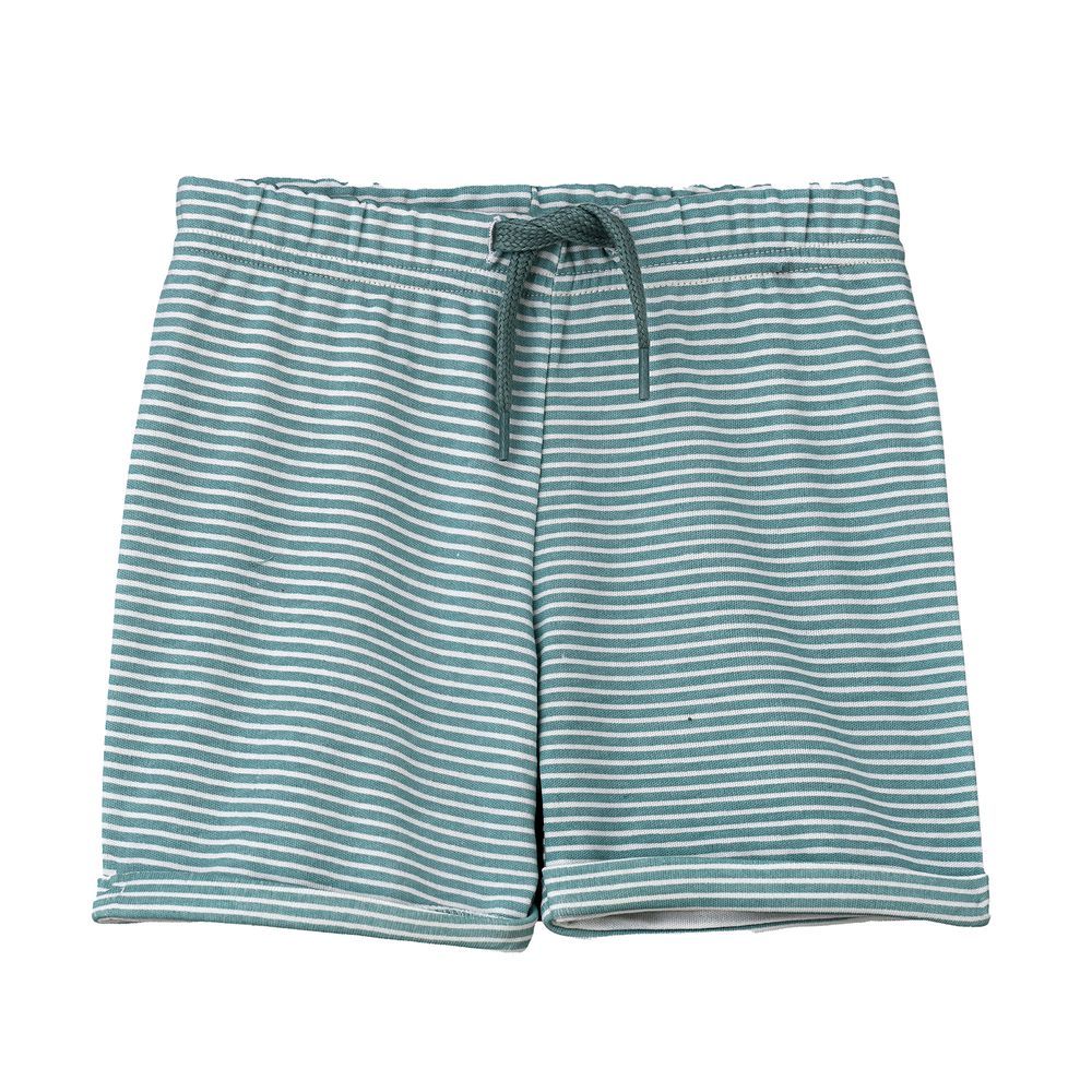 Jam - Boys' Teal Striped Cotton Shorts