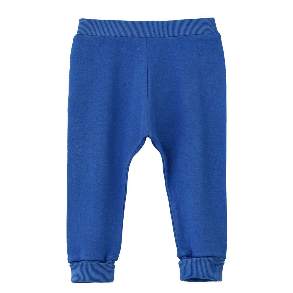 Jam - Boy's Knitted Cotton Pants - Classic Blue