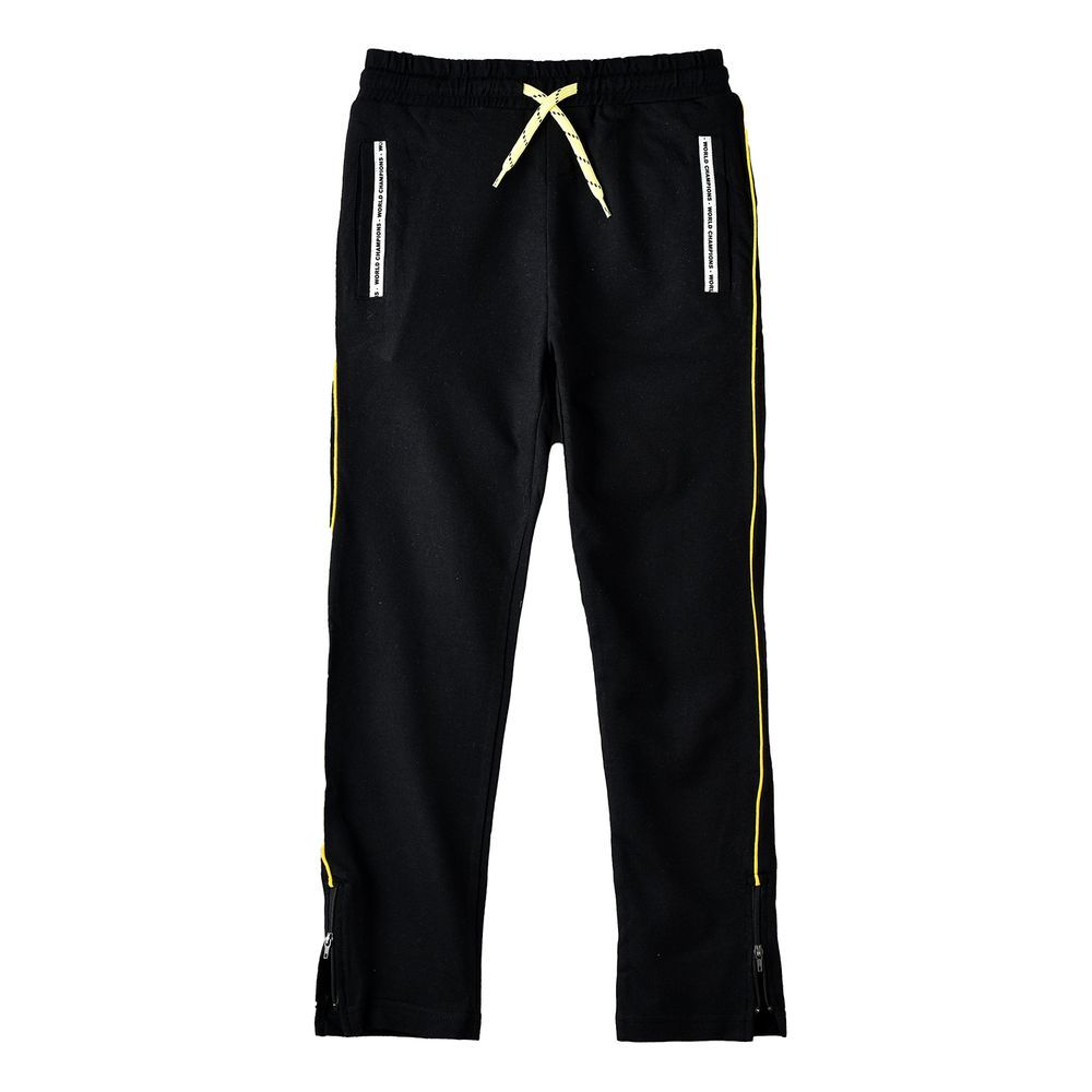 Jam - Boys' Side Tape Detail Joggers - Black