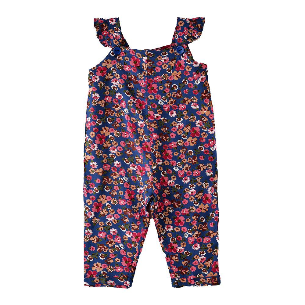 Jelliene - Girls' Floral Print Overalls