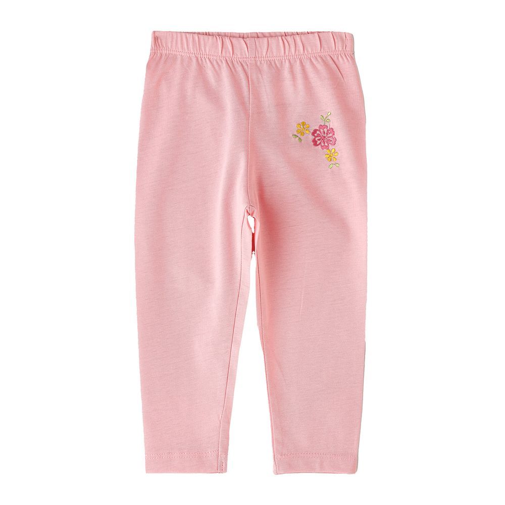 Jelliene - Girls' Embroidered Floral Leggings