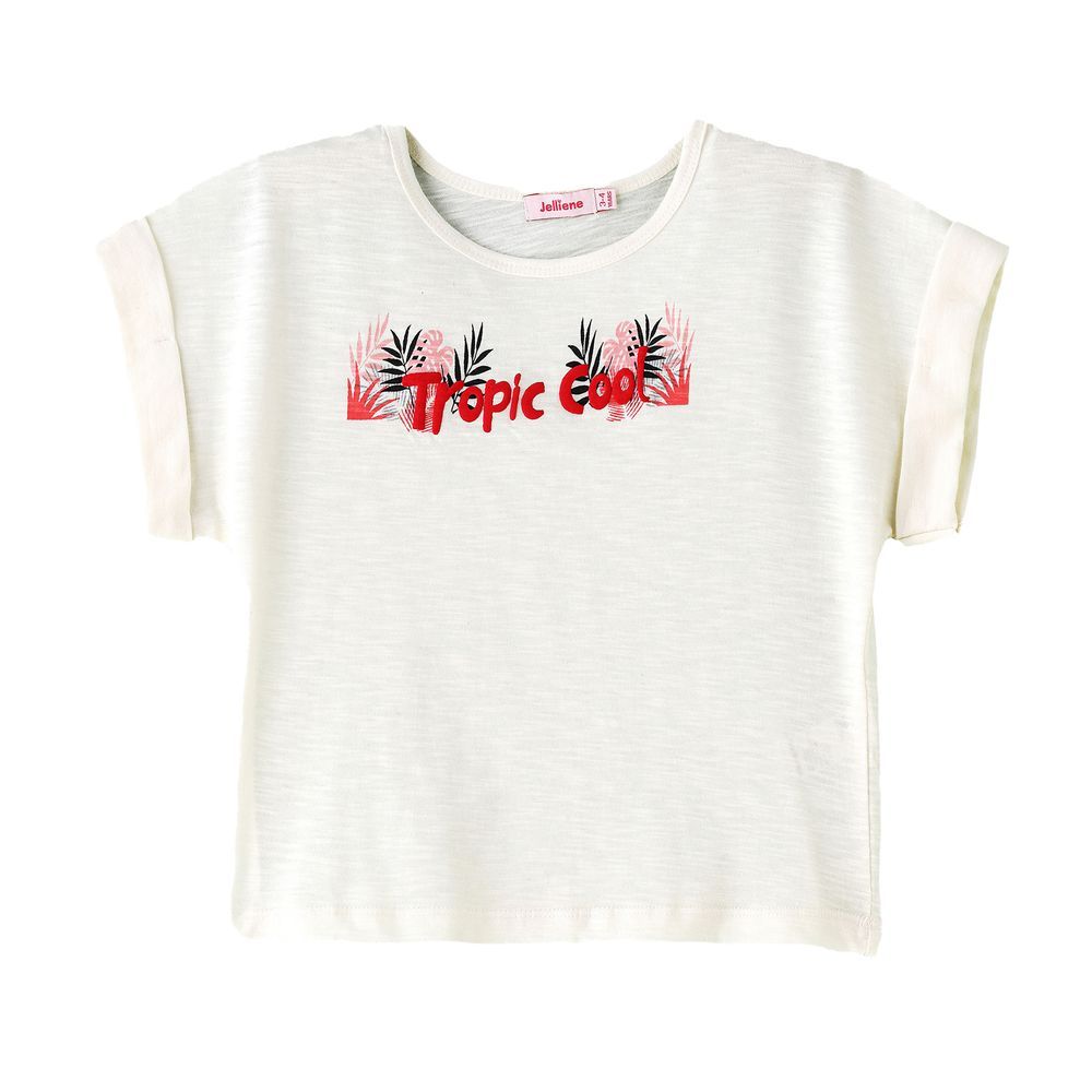 Jelliene - Girls "Tropic Cool" T-shirt - White